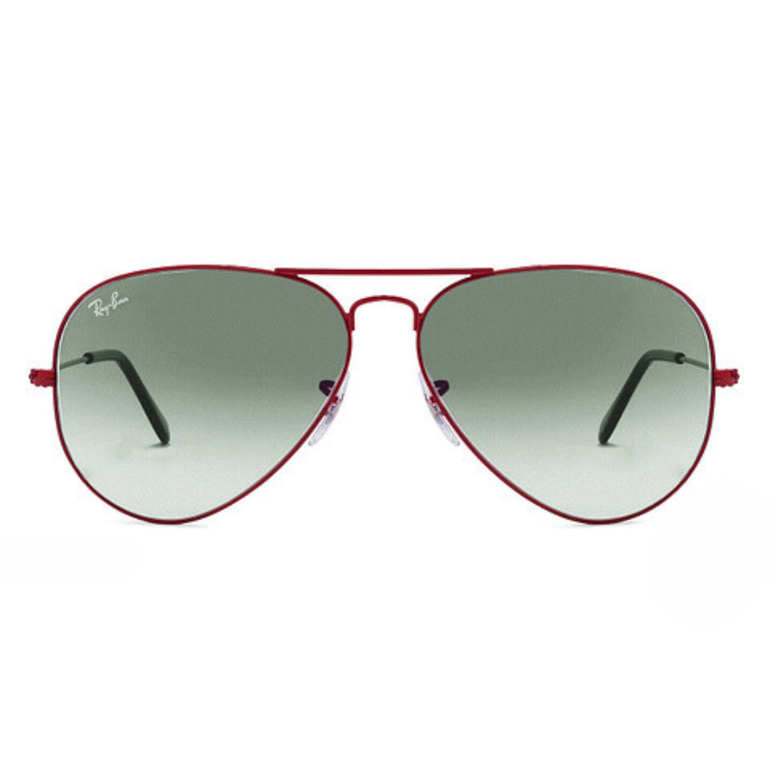 Red frame best sale sunglasses ray ban