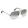 Red Full Rim Aviator Sunglasses Ray Ban