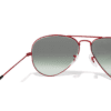 Red Full Rim Aviator Sunglasses Ray Ban
