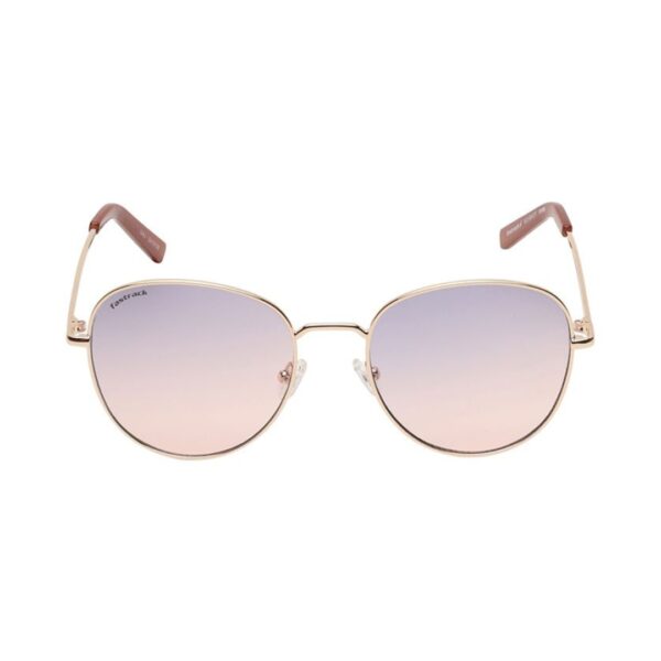Smoke Gradient Round Rimmed Sunglasses M255BU2V