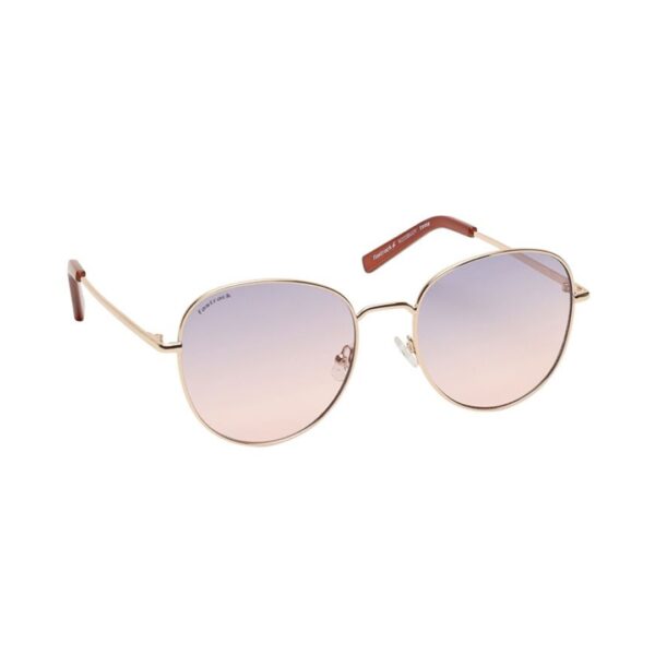 Smoke Gradient Round Rimmed Sunglasses M255BU2V - Image 3