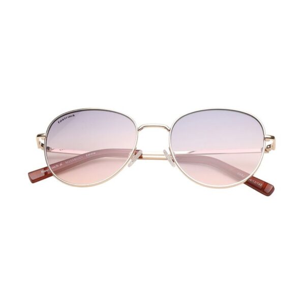 Smoke Gradient Round Rimmed Sunglasses M255BU2V - Image 7