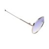 Blue Round Rimmed Sunglasses M257BU4V - Image 6