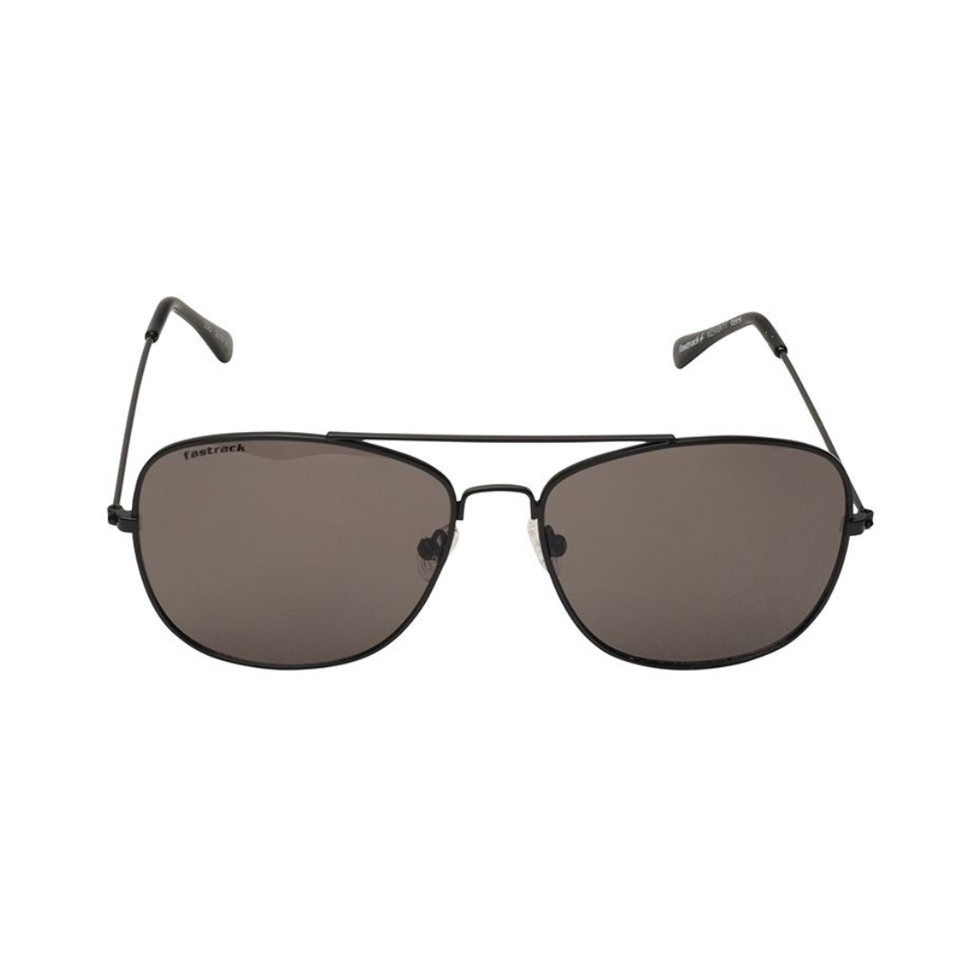 Carlton London Black Lens & Gunmetal-Toned Aviator Sunglasses With Uv –  Carlton London Online