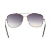 Smoke Gradient Square Rimmed Sunglasses M254BK4V - Image 5