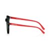 Black Round Unisex Sunglasses P383BK13 - Image 4
