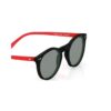 Black Round Unisex Sunglasses P383BK13 - Image 5