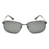 Matte Black Rectangle Polarized Sunglasses 2786 IDEE