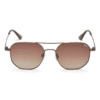 Brown Hexagonal Polarized Sunglasses 2924 IDEE