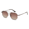 Brown Hexagonal Polarized Sunglasses 2924 IDEE - Image 3