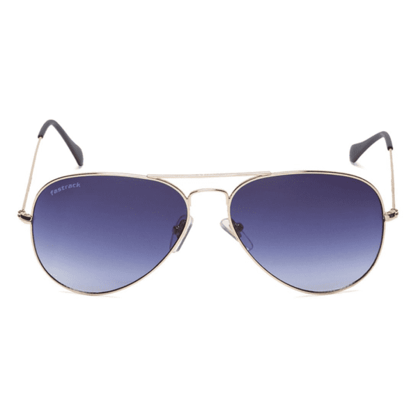 Gold Aviator Men Sunglasses M165BR12 Fastrack