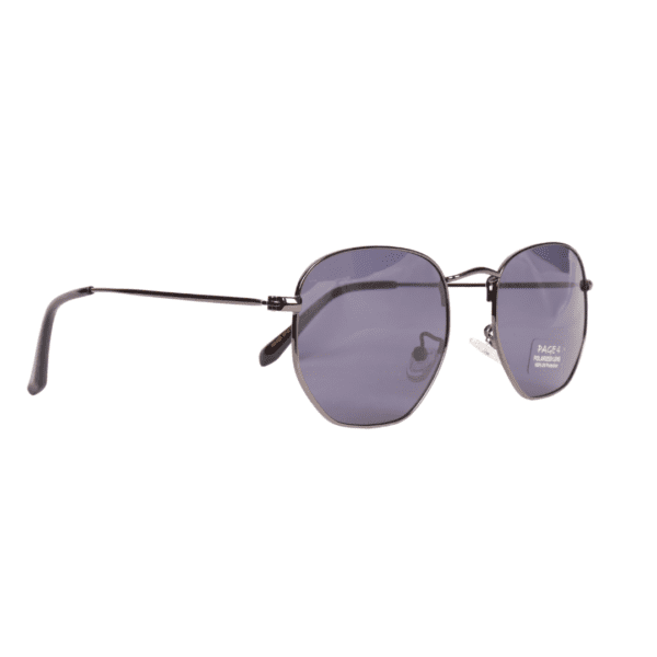 Gunmetal Geometric Polarized Sunglasses PA106 C2 Page 4