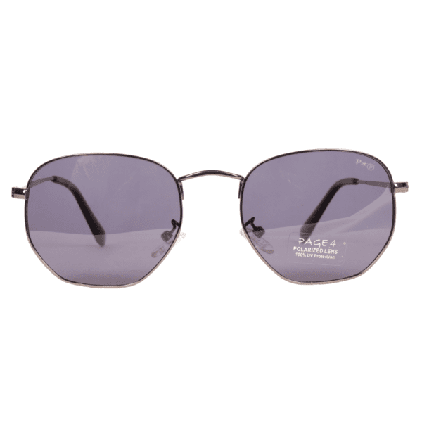 Gunmetal Geometric Polarized Sunglasses PA106 C2 Page 4