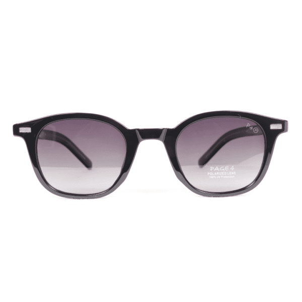 Black Round Polarized Sunglasses PA112 C1 Page 4