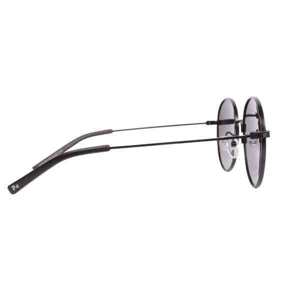 Matte Black Round Polarized Sunglasses PA120 C1 Page 4