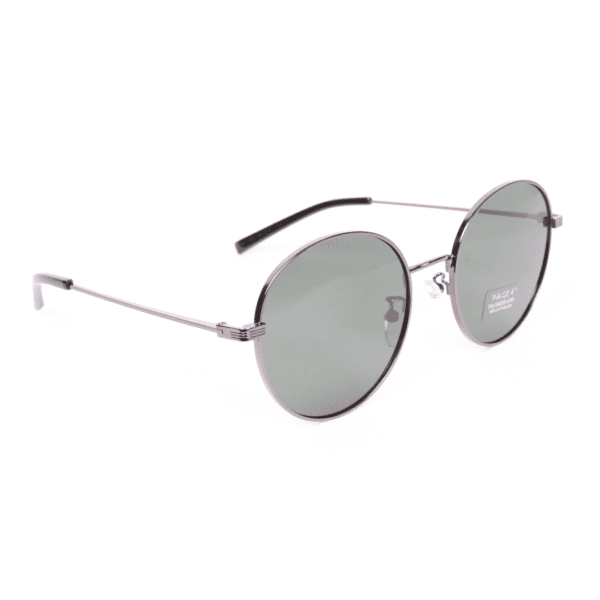 Gunmetal Round Polarized Sunglasses PA120 C2 Page 4