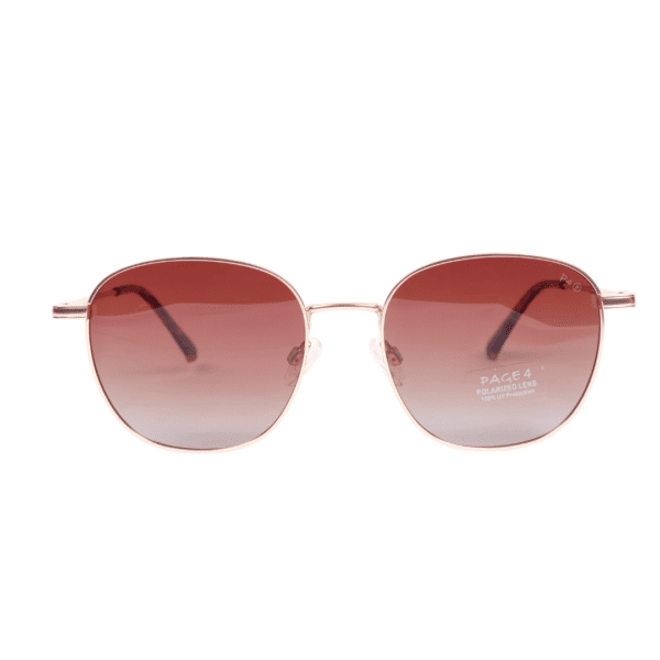 Brown Round Polarized Sunglasses PA49 C1 Page 4