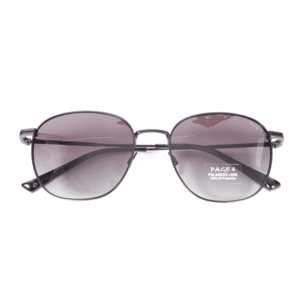 Black Round Polarized Sunglasses PA49 C2 Page 4