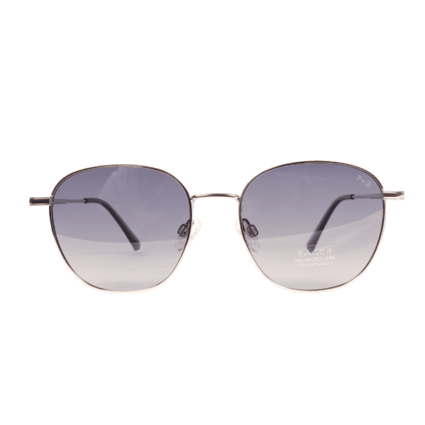Grey Round Polarized Sunglasses PA49 C3 Page 4