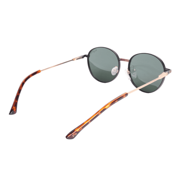 Matte Black Round Polarized Sunglasses PA83 C2 Page 4