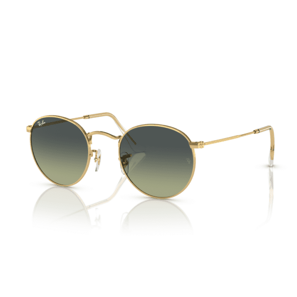 Green Round Metal Sunglasses RB3447 001/BH Ray Ban